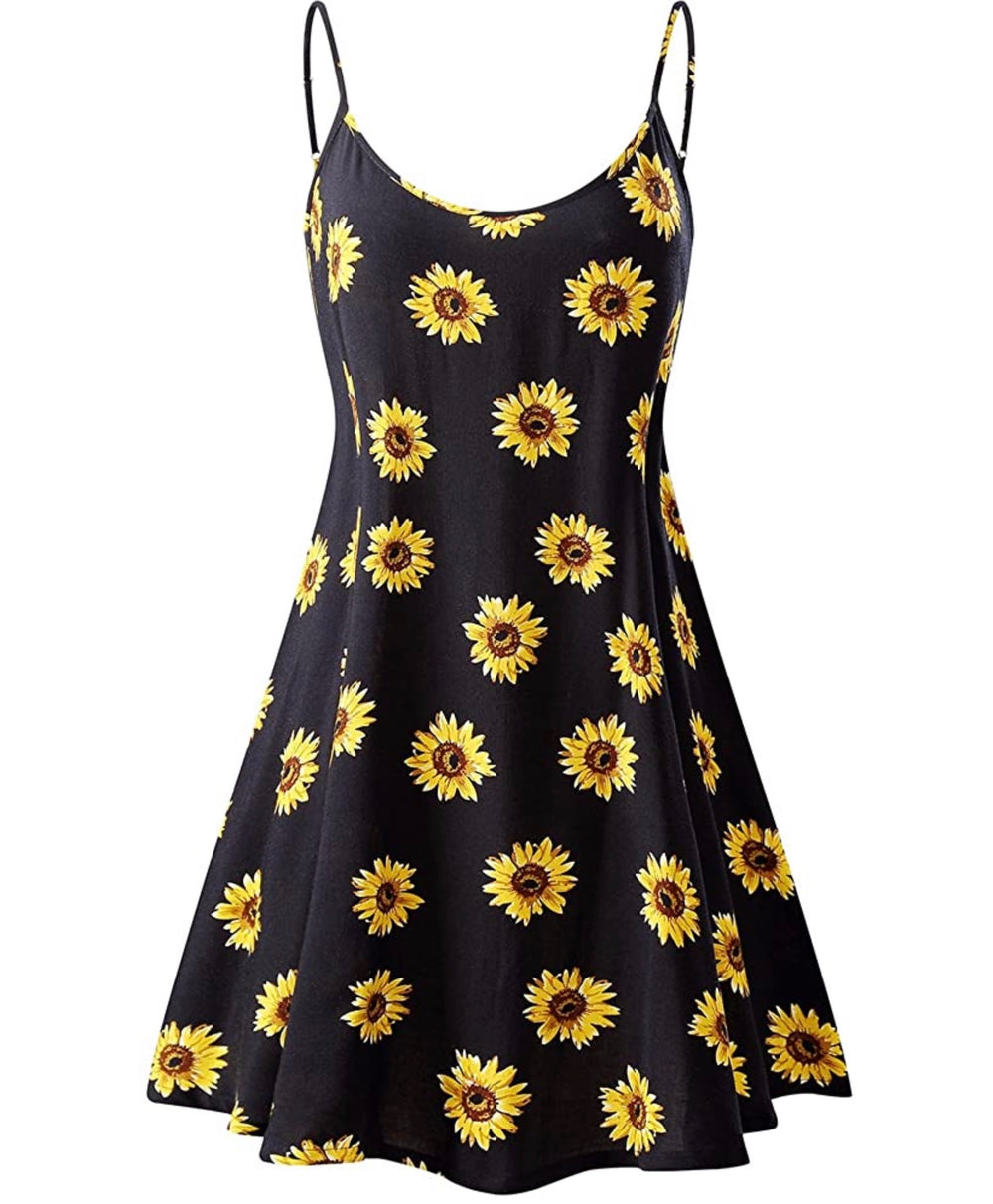 Sunflower Sundress (Black) – Pivot Farm